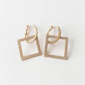 Square Dangle Night Out Earring